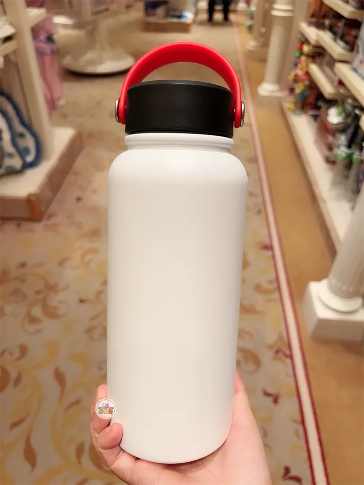 HKDL - Mickey & Friends "Hong Kong Disneyland" Stainless Steel Bottle (Color: White)