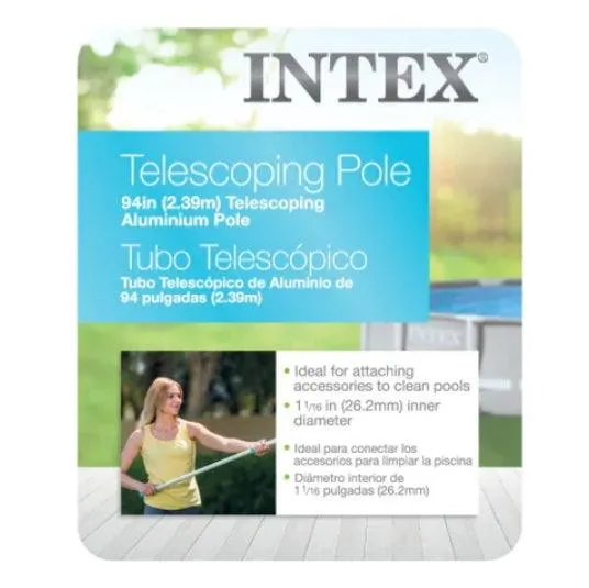 Intex Pool Cleaning Leaf Skimmer & Telescoping Aluminum Poles