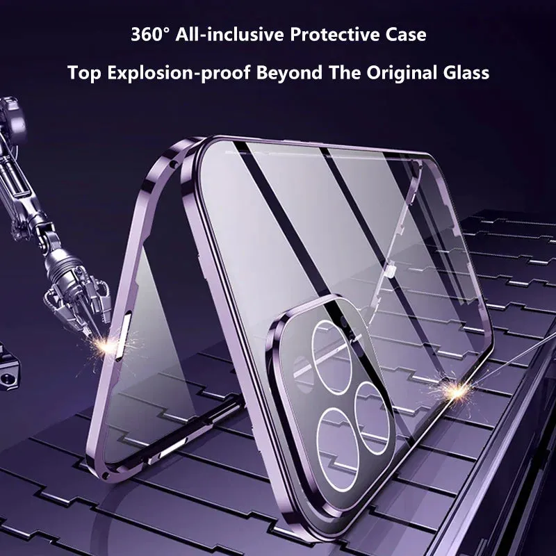 Invisible Shield Full Cover Anti-Peep Privacy  Magnetic Phone Case