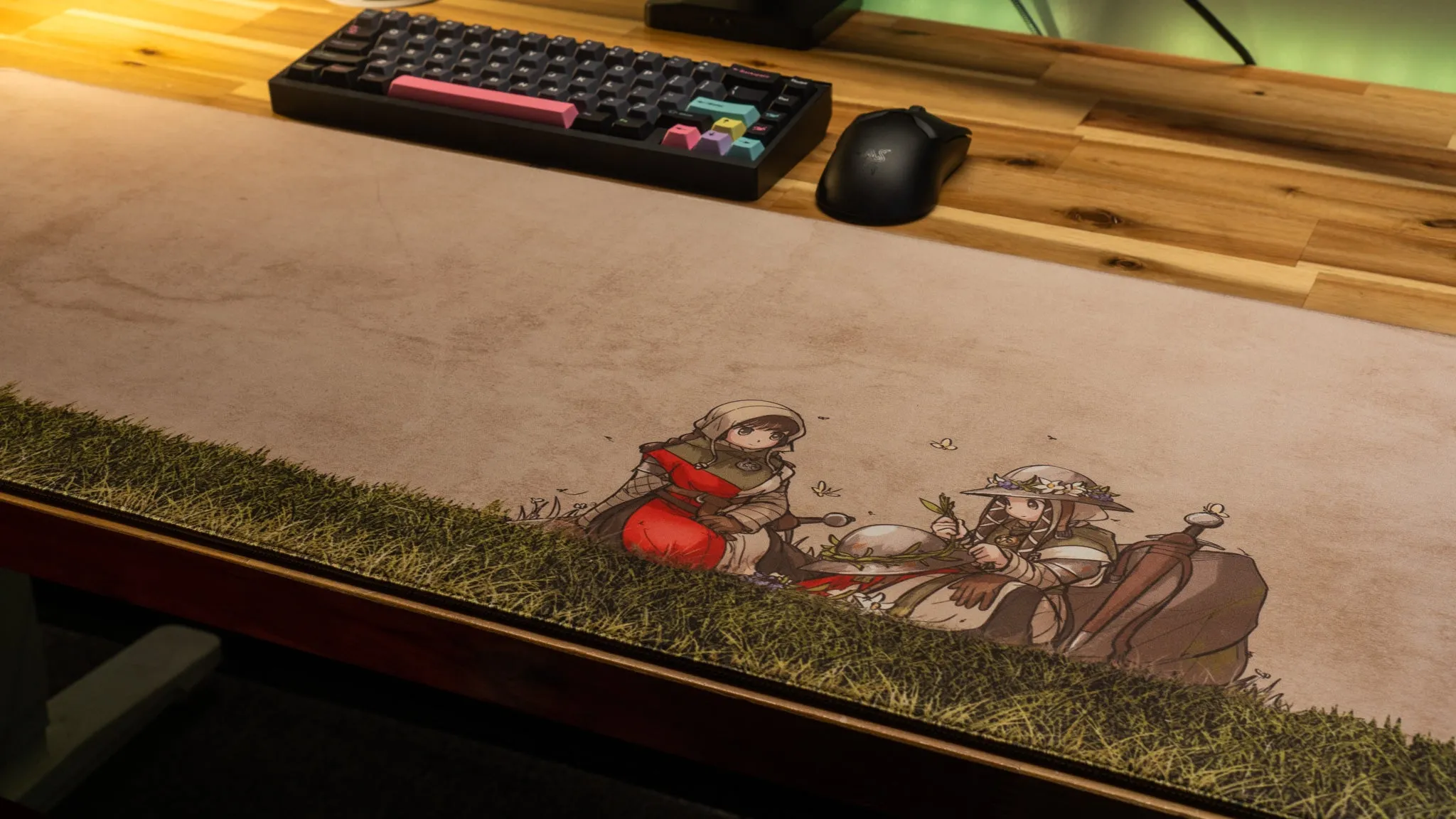 Ironlily "Flora on the Mural" Limited Edition Content Creator Collaboration Gaming Deskmat Mouse Pad