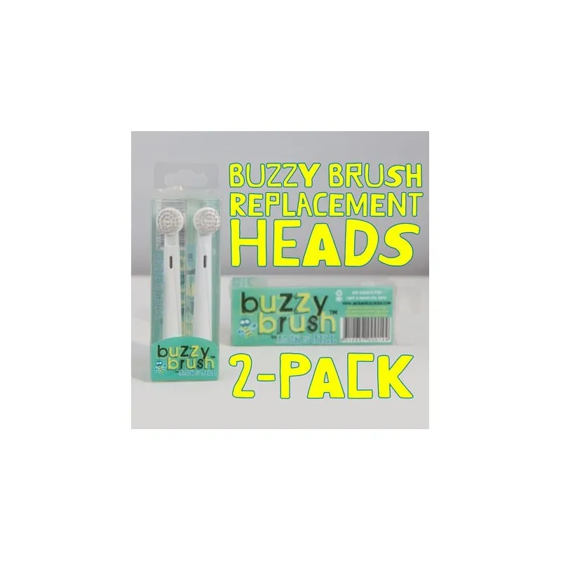 Jack N' Jill Buzzy Brush Replacement Heads (2 Pack)