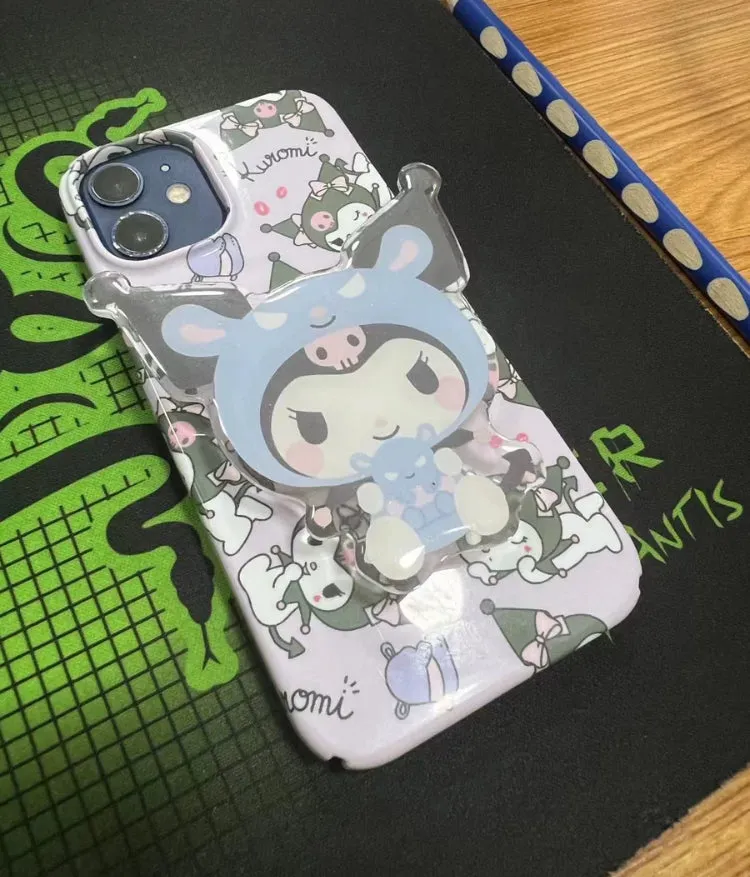 Japanese Cartoon Full Kuromi iPhone Case 7 8 PLUS SE2 XS XR X 11 12 13 14 15 Pro Promax 12mini 13mini