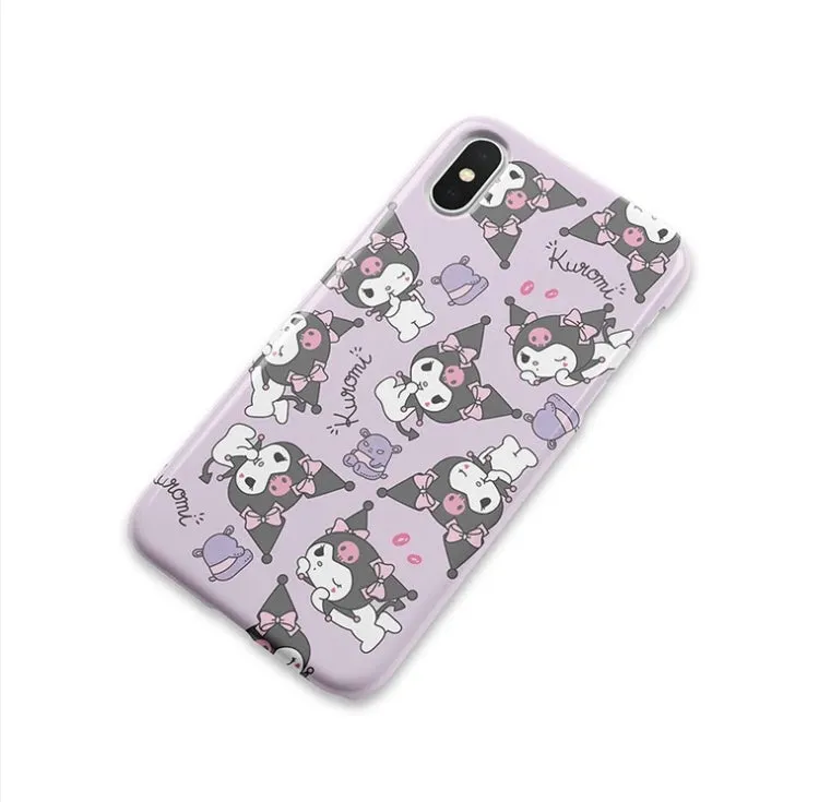 Japanese Cartoon Full Kuromi iPhone Case 7 8 PLUS SE2 XS XR X 11 12 13 14 15 Pro Promax 12mini 13mini