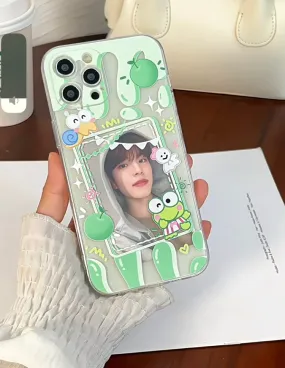 Japanese Cartoon KP Kerokerokeroppi with Dessert Photo Frame iPhone Case 6 7 8 PLUS SE2 XS XR X 11 12 13 14 15 Pro Promax 12mini 13mini