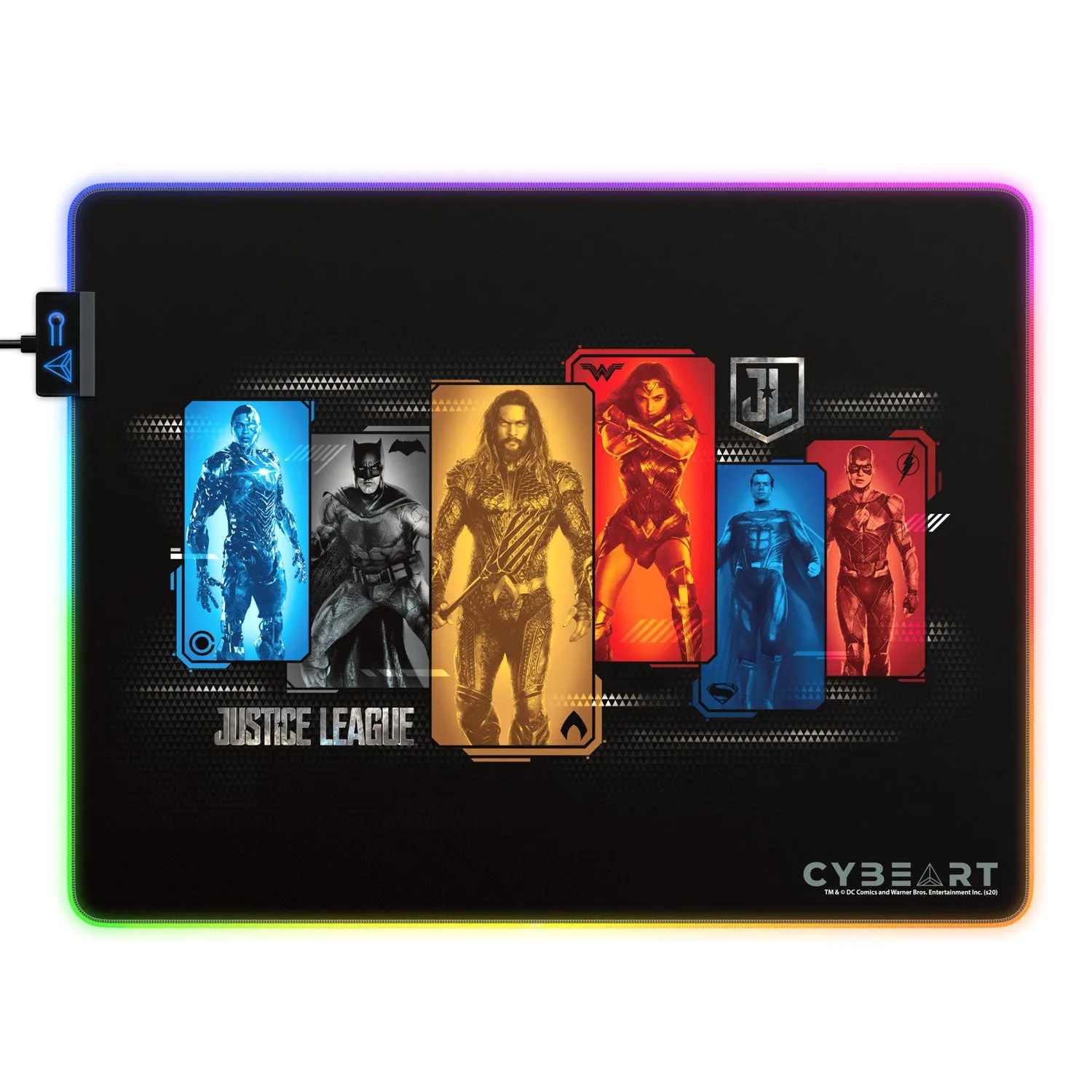 Justice League - Character Portraits Gaming Mouse Pad