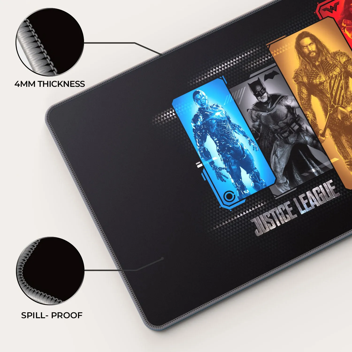 Justice League - Character Portraits Gaming Mouse Pad