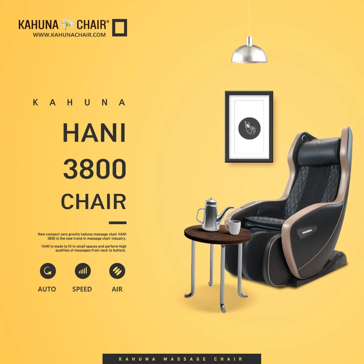 Kahuna Chair HANI-3800 Black