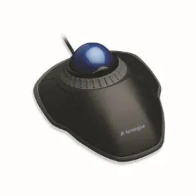 Kensington Orbit 72337 Trackball with Scroll Ring - Optical - Cable - Black - 1 Pack - USB - Scroll Ring - Symmetrical