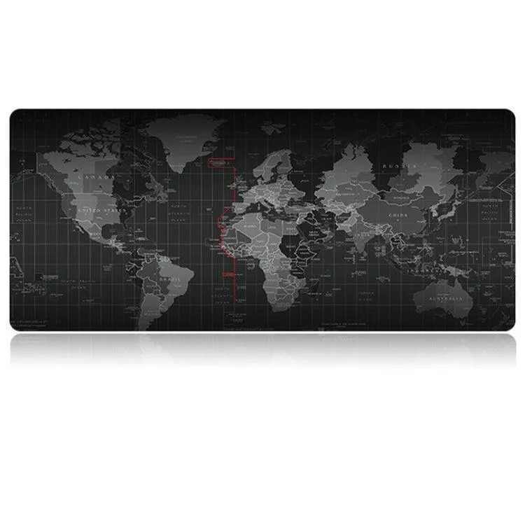 Large Anti-Slip World Map Design Gaming Mouse Pad with Smooth Cloth Surface, 60 x 30cm