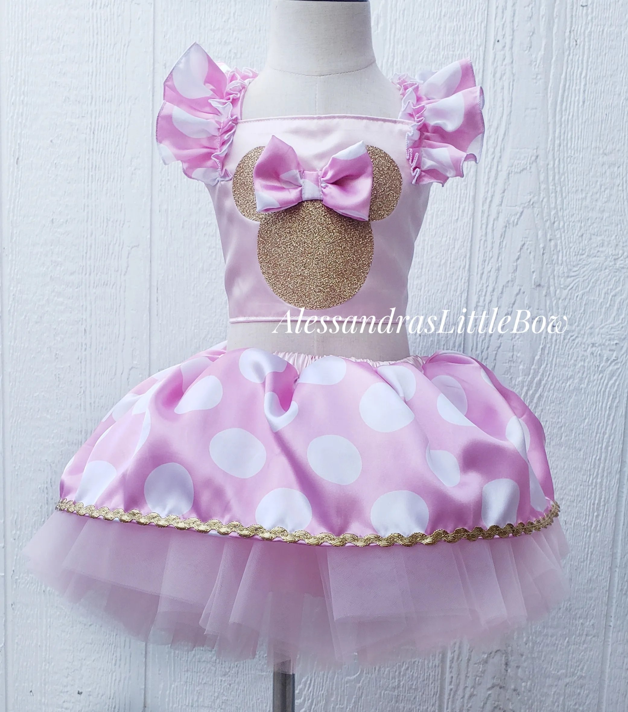 Light Pink Minnie tutu Set