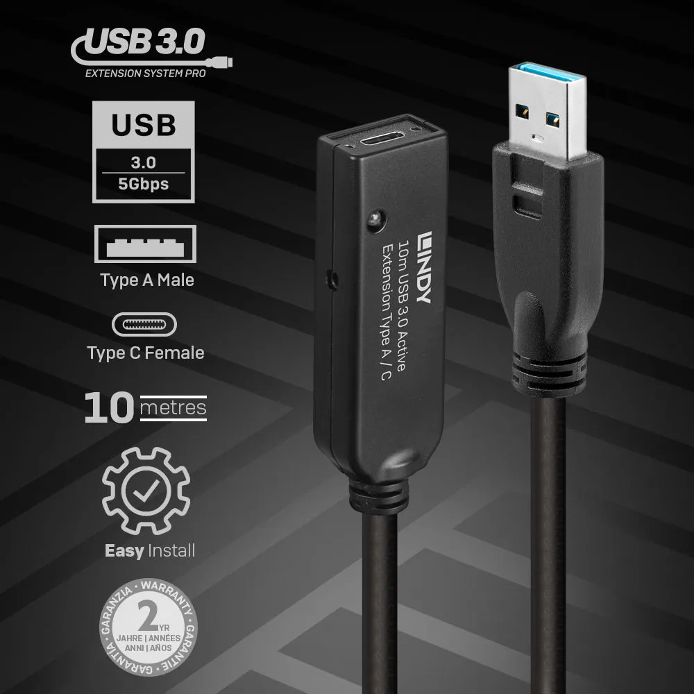 Lindy - Usb Extender - Usb 3.0, Usb 3.2, Usb 3.1 Gen 1