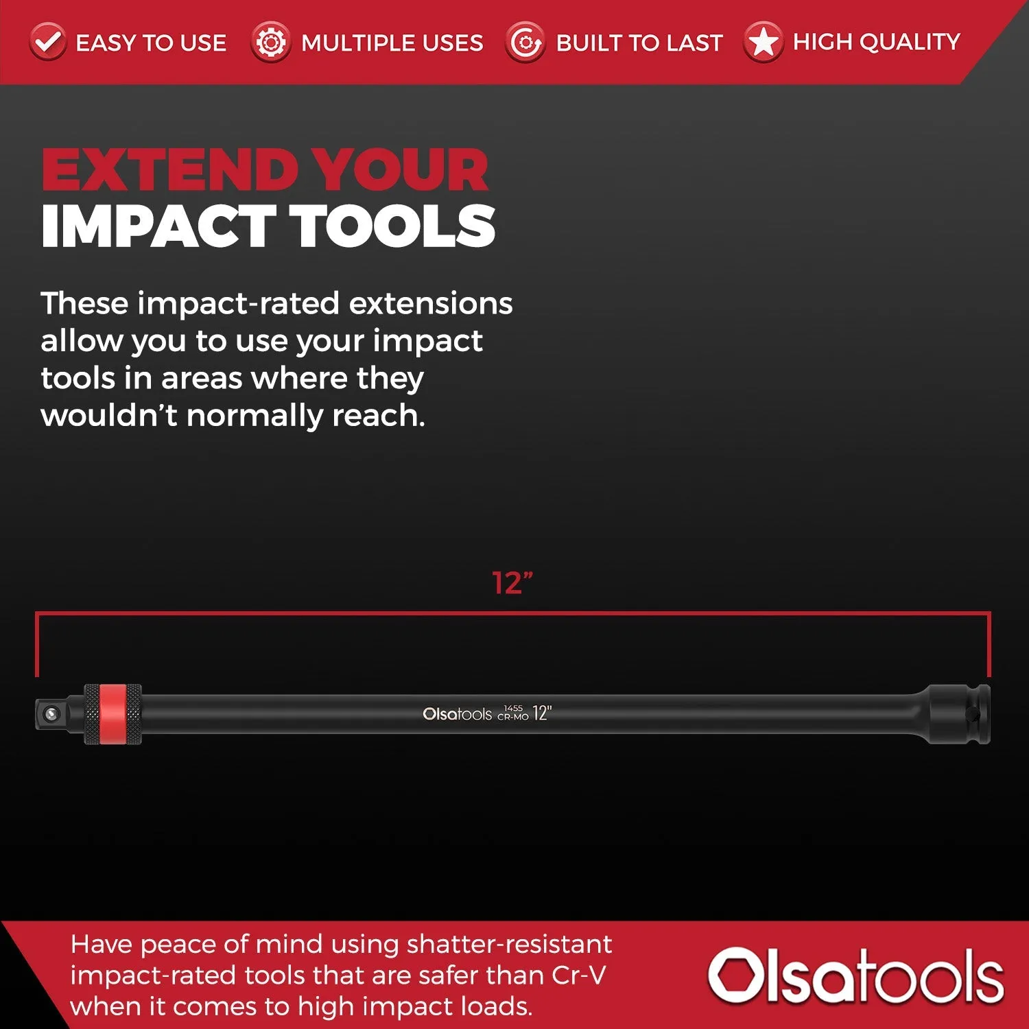 Locking Impact Socket Extensions