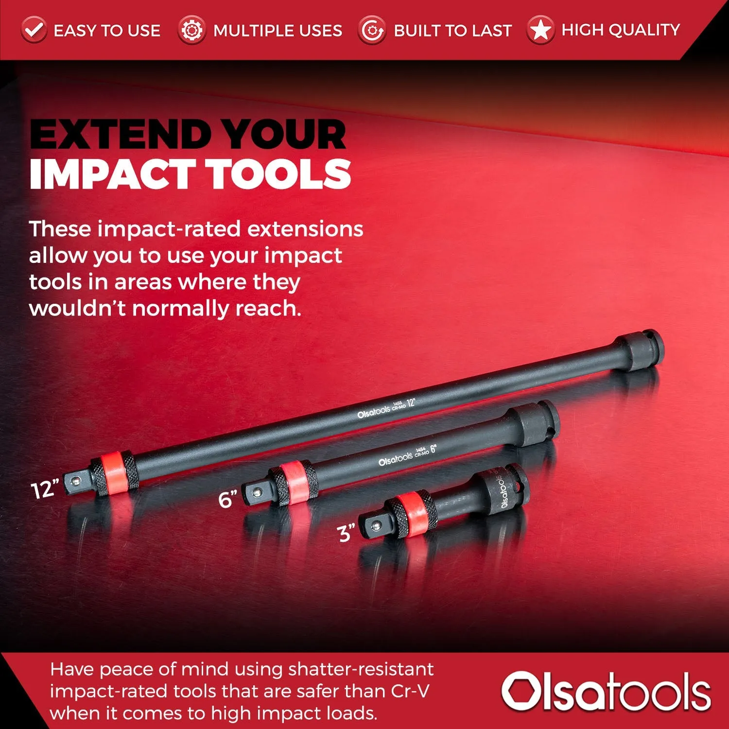 Locking Impact Socket Extensions