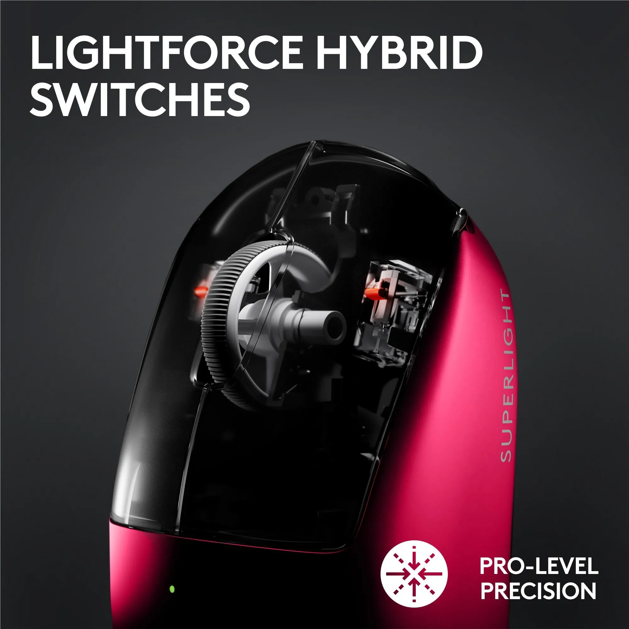 Logitech G PRO X SUPERLIGHT 2 LIGHTSPEED Wireless Gaming Mouse (Magenta)