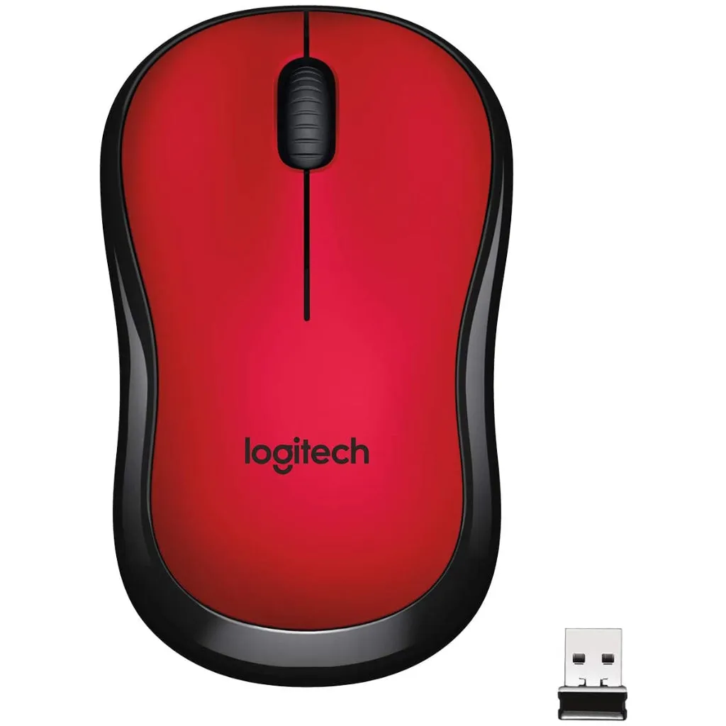 Logitech M221 Red Silent Wireless Mouse