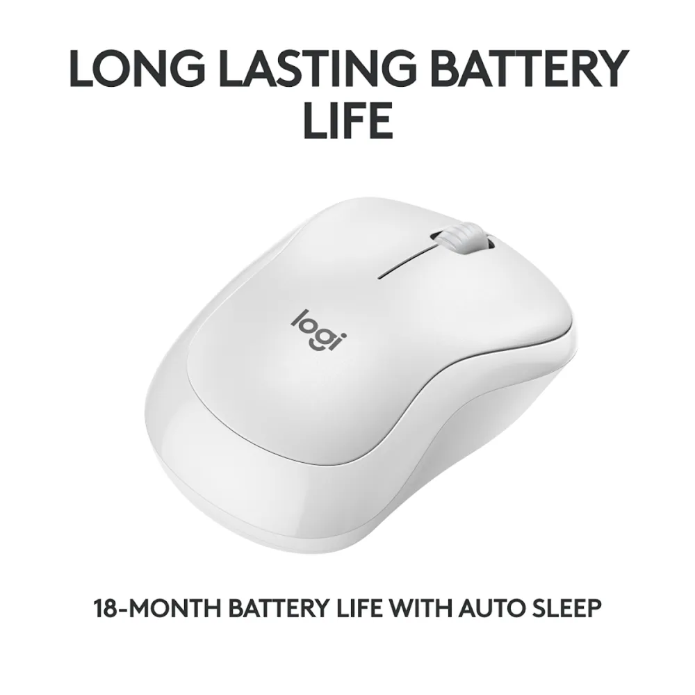 Logitech M240 Silent Bluetooth Mouse - Offwhite