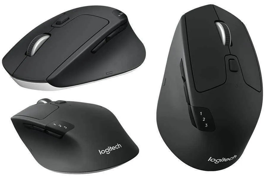 Logitech M720 Triathlon Multi-Device Wireless Optical Mouse 910-004790, Black