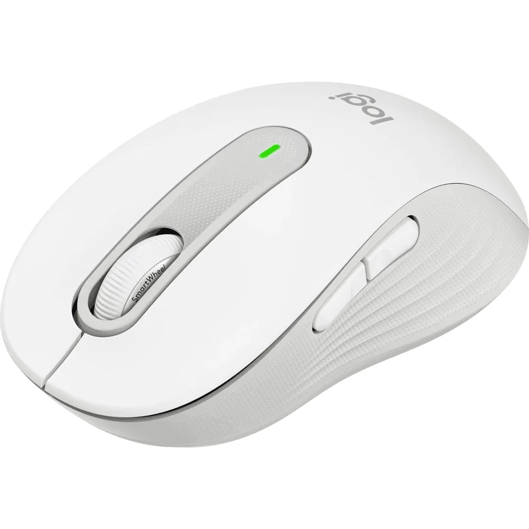 Logitech Signature M650 Wireless Mouse Ergonomic Pale Grey