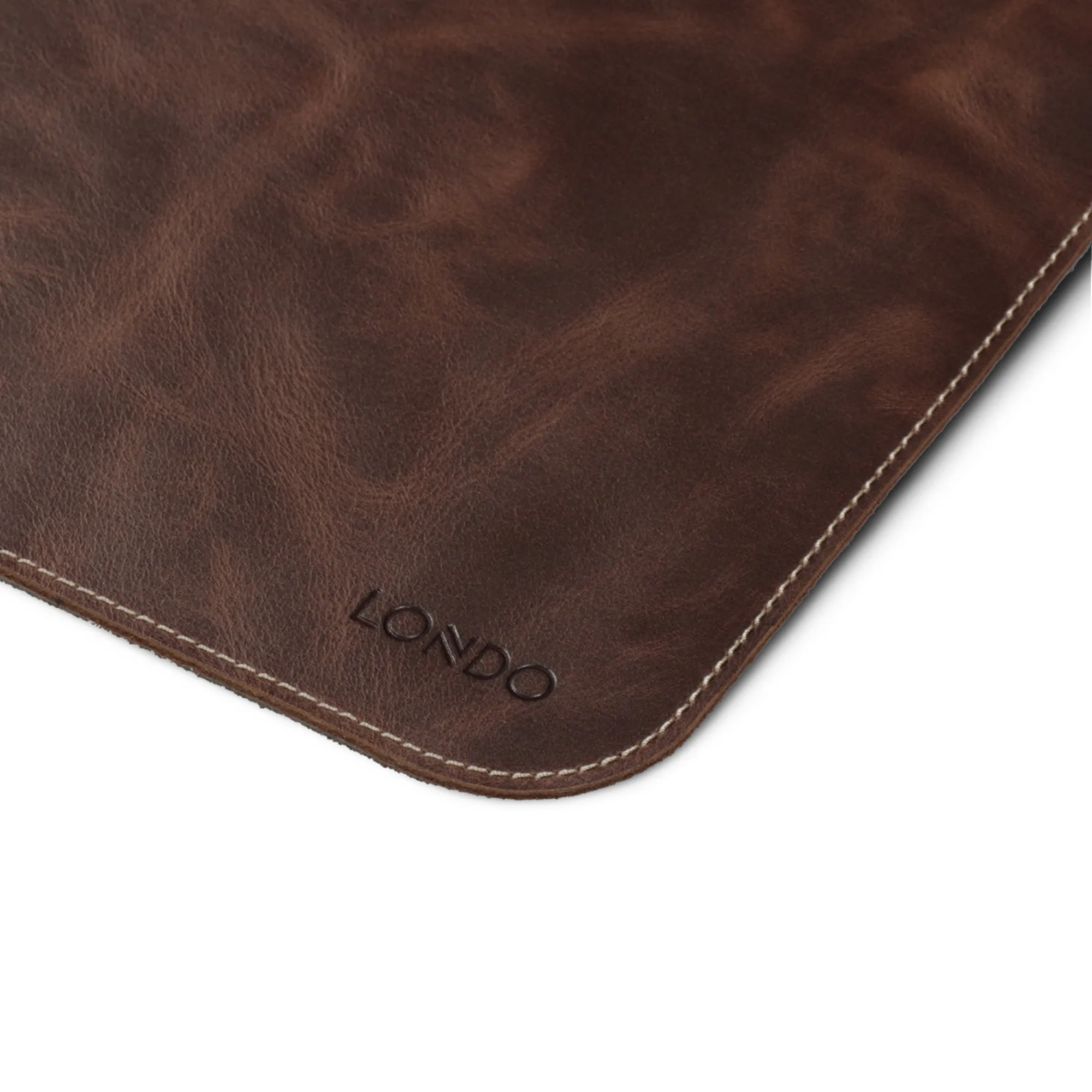 Londo Top Grain Leather Extended Mouse Pad, Leather Office Desk Mat, Desk Pad Protector