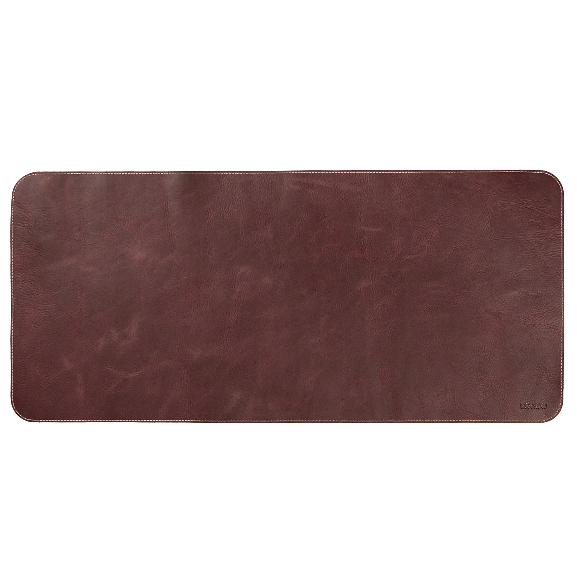 Londo Top Grain Leather Extended Mouse Pad, Leather Office Desk Mat, Desk Pad Protector