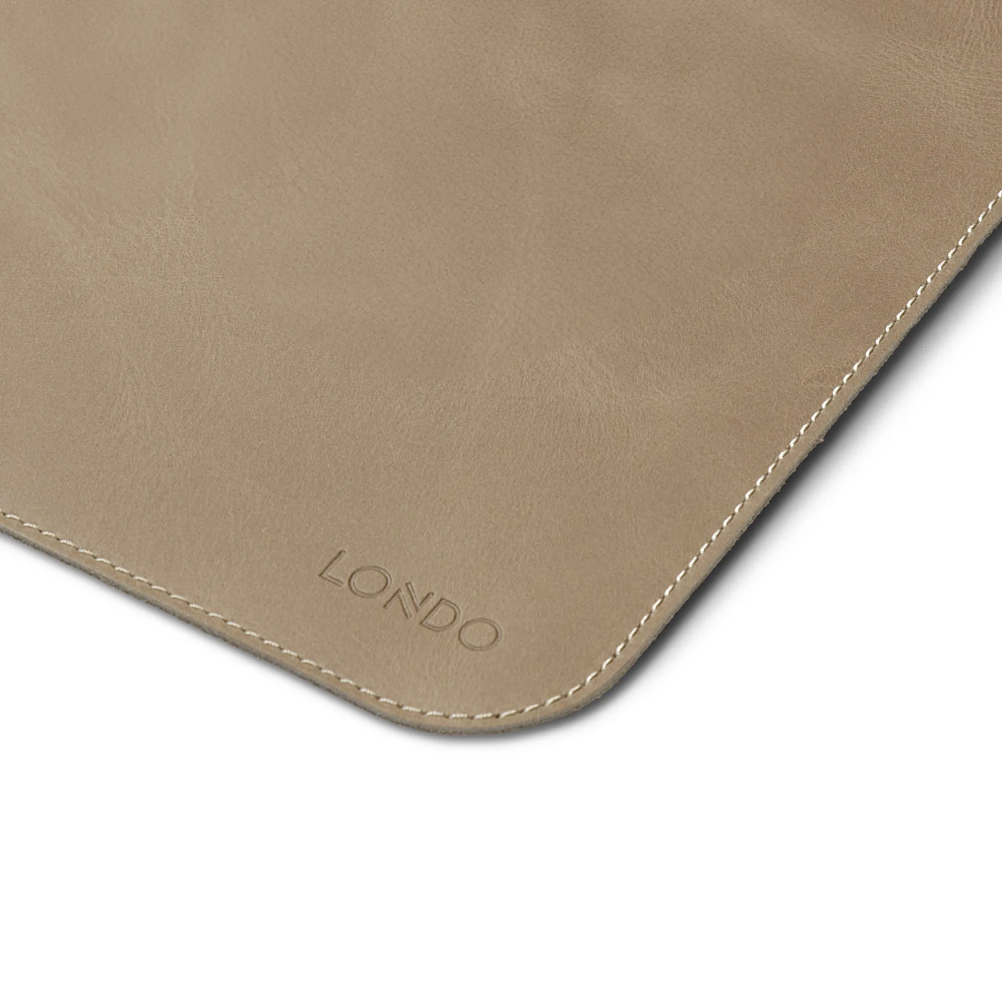 Londo Top Grain Leather Extended Mouse Pad, Leather Office Desk Mat, Desk Pad Protector