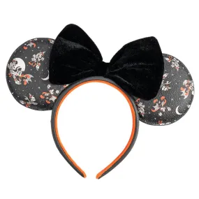 Loungefly x Disney Mickey Vampire and Witch Minnie Halloween Ears Headband