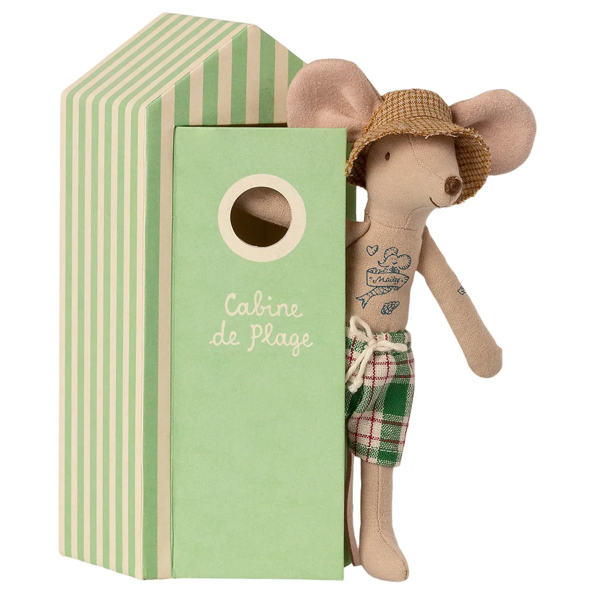 Maileg Beach Mice - Dad in Cabin de Plage