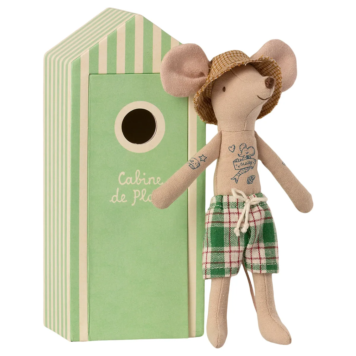 Maileg Beach Mice - Dad in Cabin de Plage