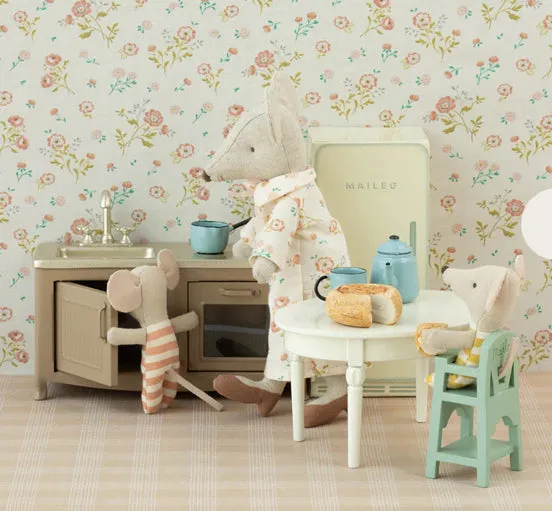 Maileg High chair,Mouse - Mint