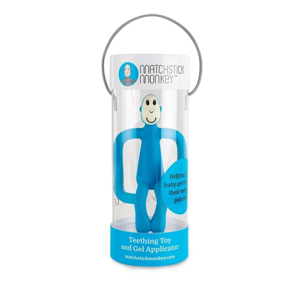 Matchstick Monkey Teething Toy - Blue