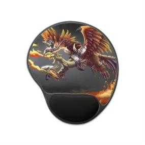 Merciless the Flaming SkyBird Mouse Pad With Wrist Rest