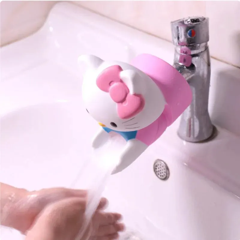 Mickey figure water tap Faucet Extender Water Saving silicone Faucet Extension Tool Help Children Washing hand