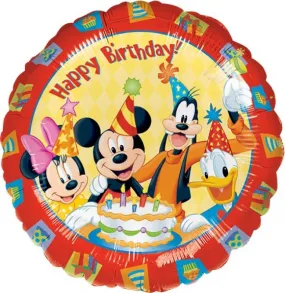 Mickey Mouse & Friends Happy Birthday Foil Balloon 45cm