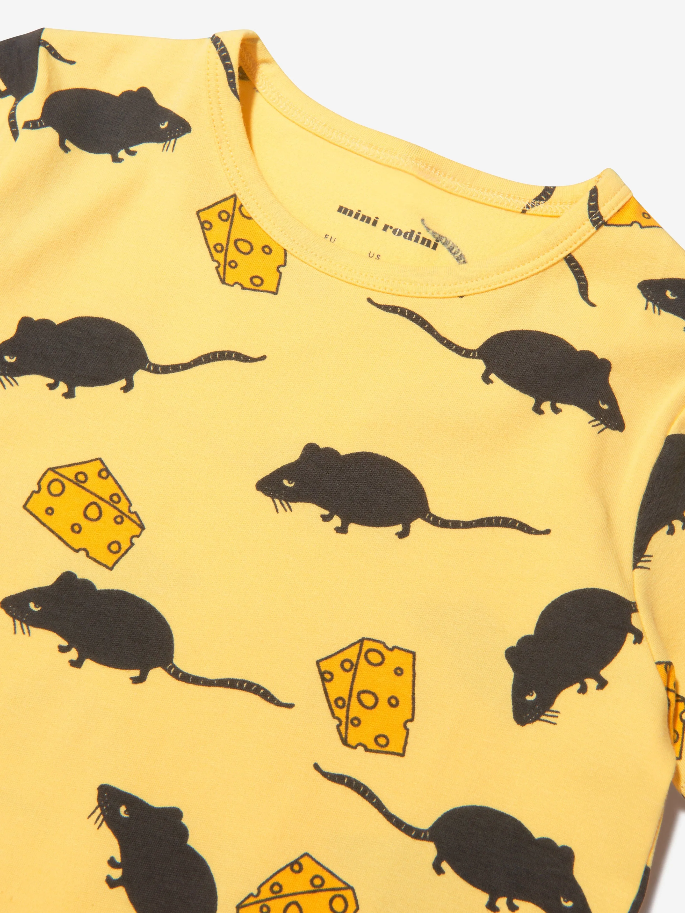 Mini Rodini Kids Organic Cotton Mouse T-Shirt