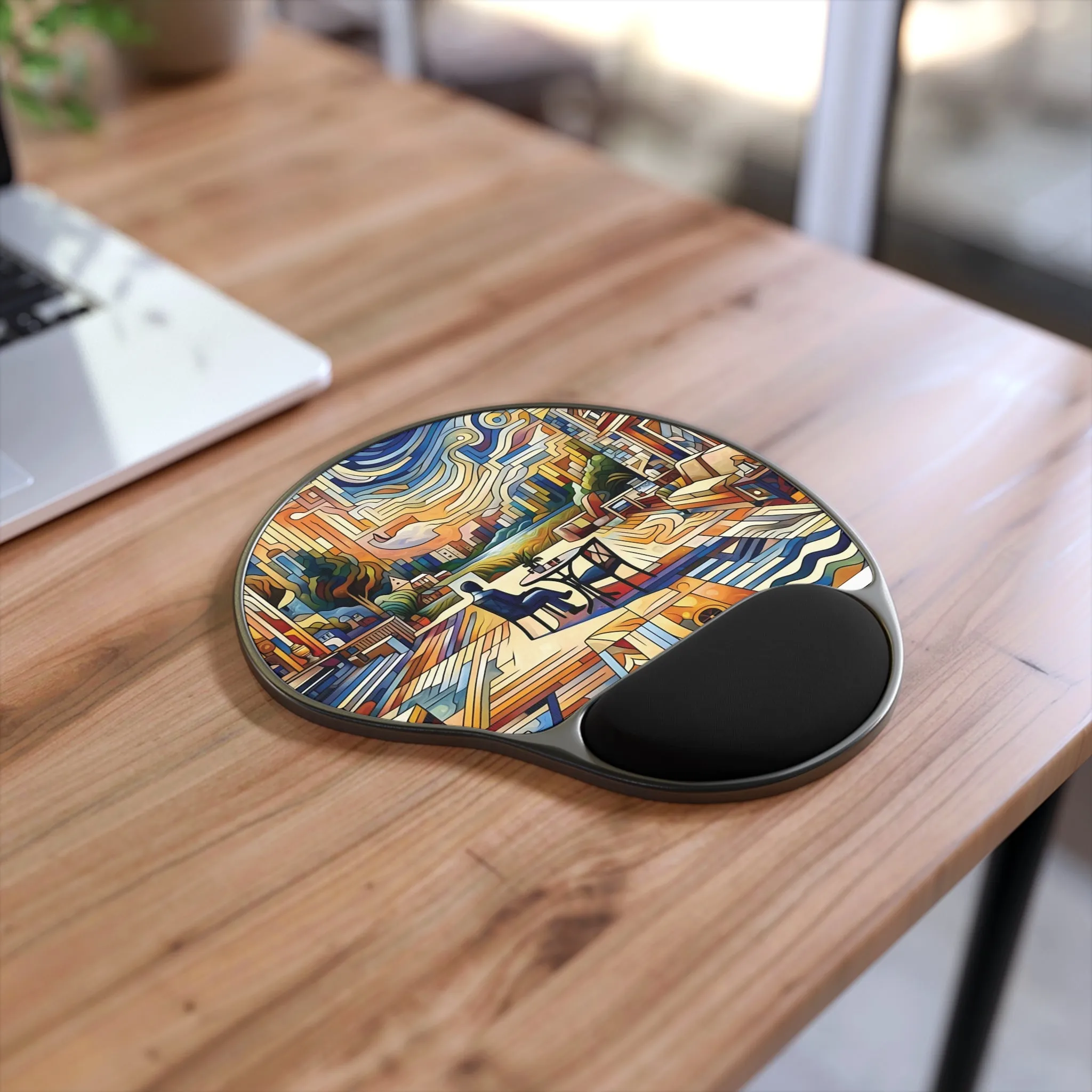 Minimal and abstract in modern life with a human theme Mouse Pad With Wrist Rest