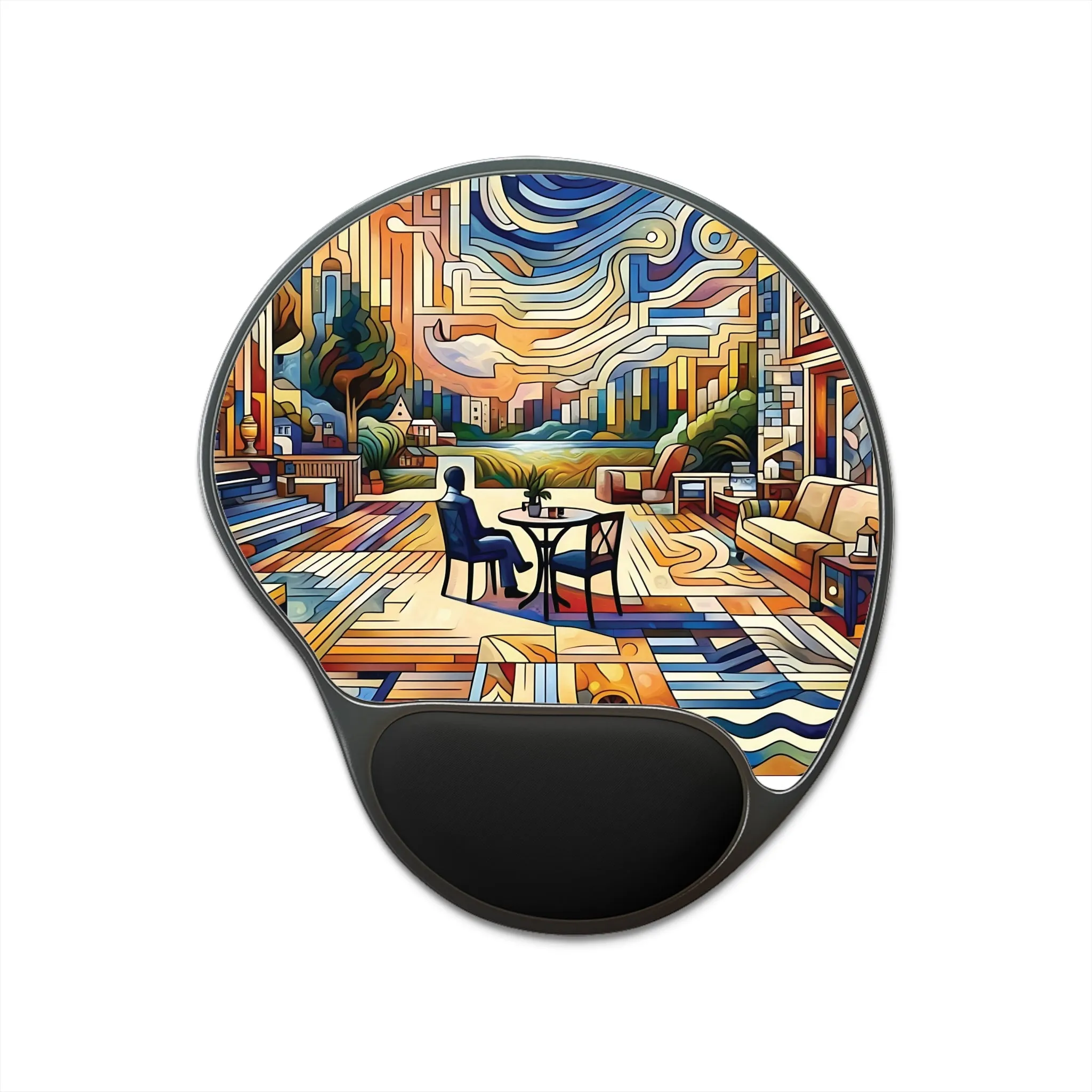 Minimal and abstract in modern life with a human theme Mouse Pad With Wrist Rest