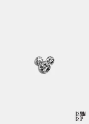 Mouse With Rhinestone Locket Charm