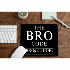 Mousepad - Bro Code