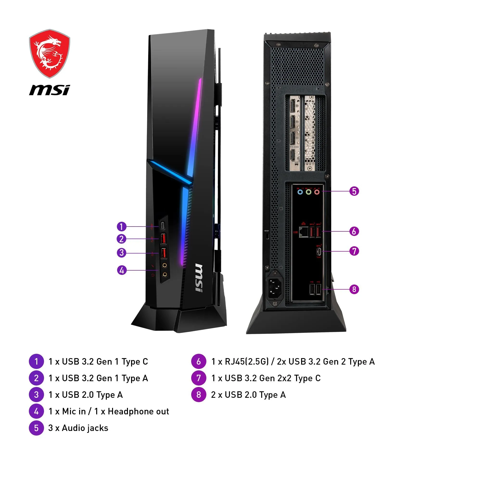 MSI MPG Trident AS 14NUC5-658AU Gaming Desktop (14th Gen Intel i5)[GeForce RTX 4060]