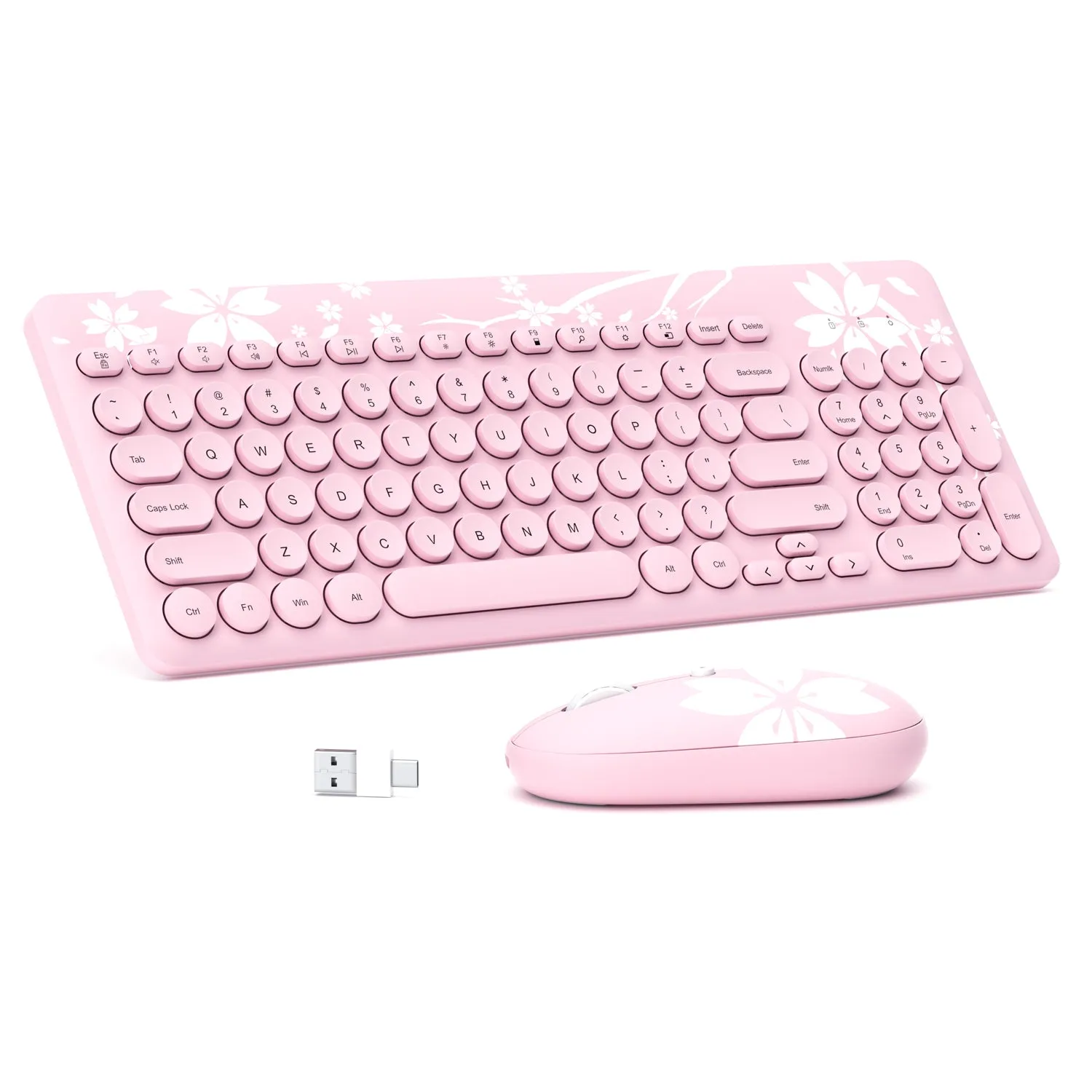 Mytrix Ultimate Cherry Collection, Sakura Themed 7 in 1 Bundle: Cherry Pink Pro Controller, Switch Case, RGB Mousepad, Wireless Keyboard & Mouse Set, Vertical Mouse, RGB Headset, Cherry Bag