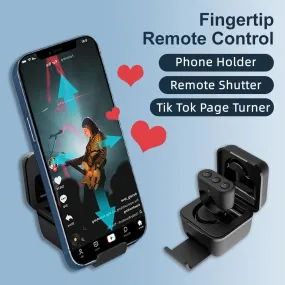 New Bluetooth Fingertip Video Controller For Tik-tok Short Video Browsing Device Flipping Mobile Phone Remote Control Ring Wireless Controller