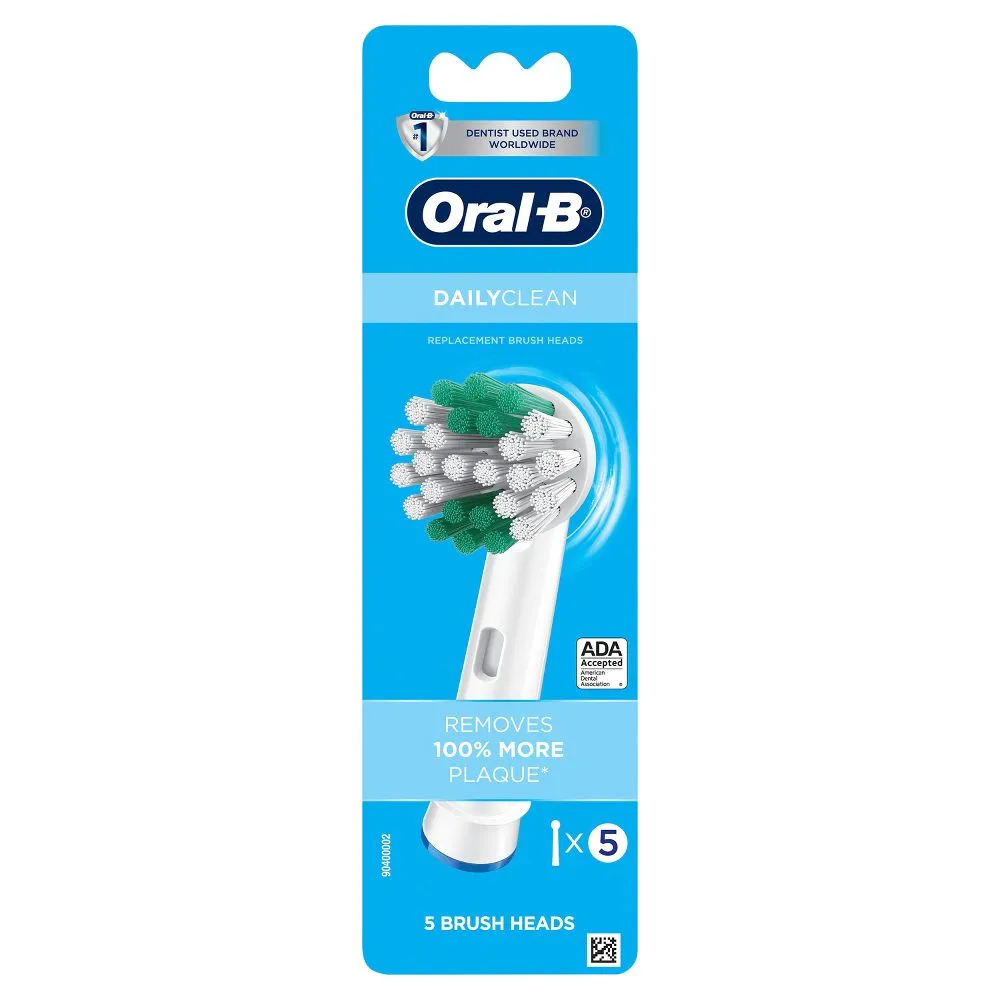 New - Oral-B Daily Clean Electric Toothbrush Replacement Brush Heads - 5ct