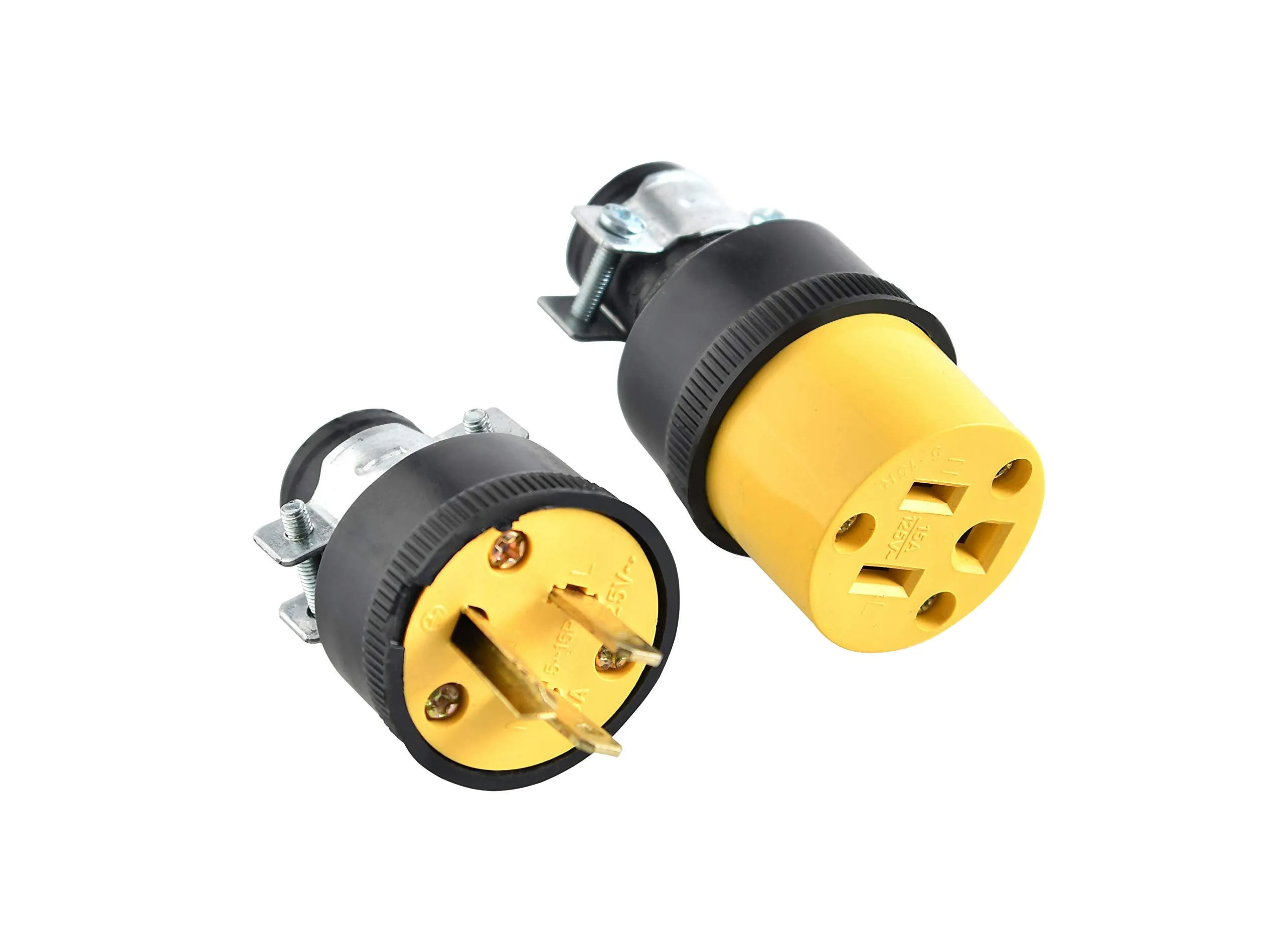 Noa Store (10) Extension Cord Replacement Ends (5) MALE (5) FEMALE Plug Electrical