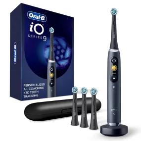 Oral-b Io Series 9 Electric Toothbrush With 3 Replacement Brush Heads, Black Onyx