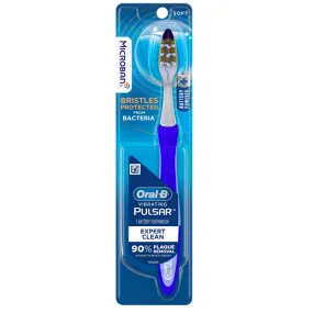 Oral-B Pulsar Vibrating Expert Clean Battery-Operated Toothbrush, Medium Bristles