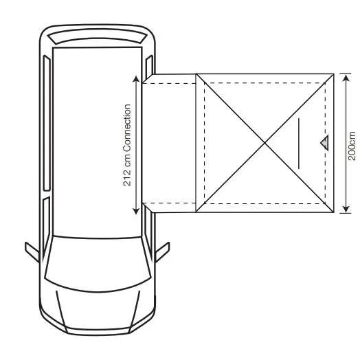 Outdoor Revolution Outhouse Handi MID Drive Away Awning