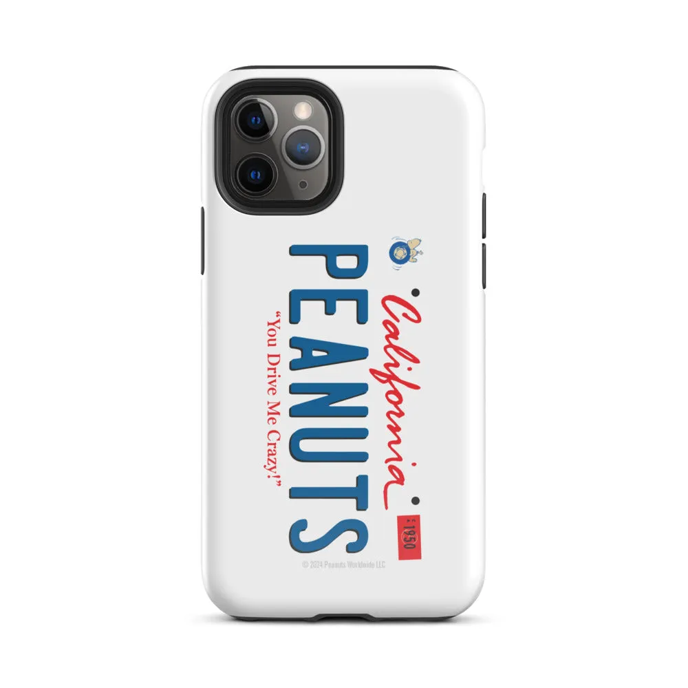 Peanuts License Plate iPhone Case