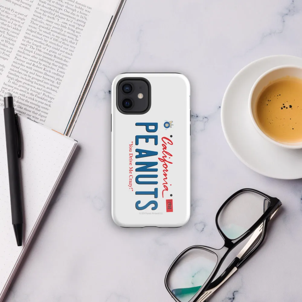 Peanuts License Plate iPhone Case