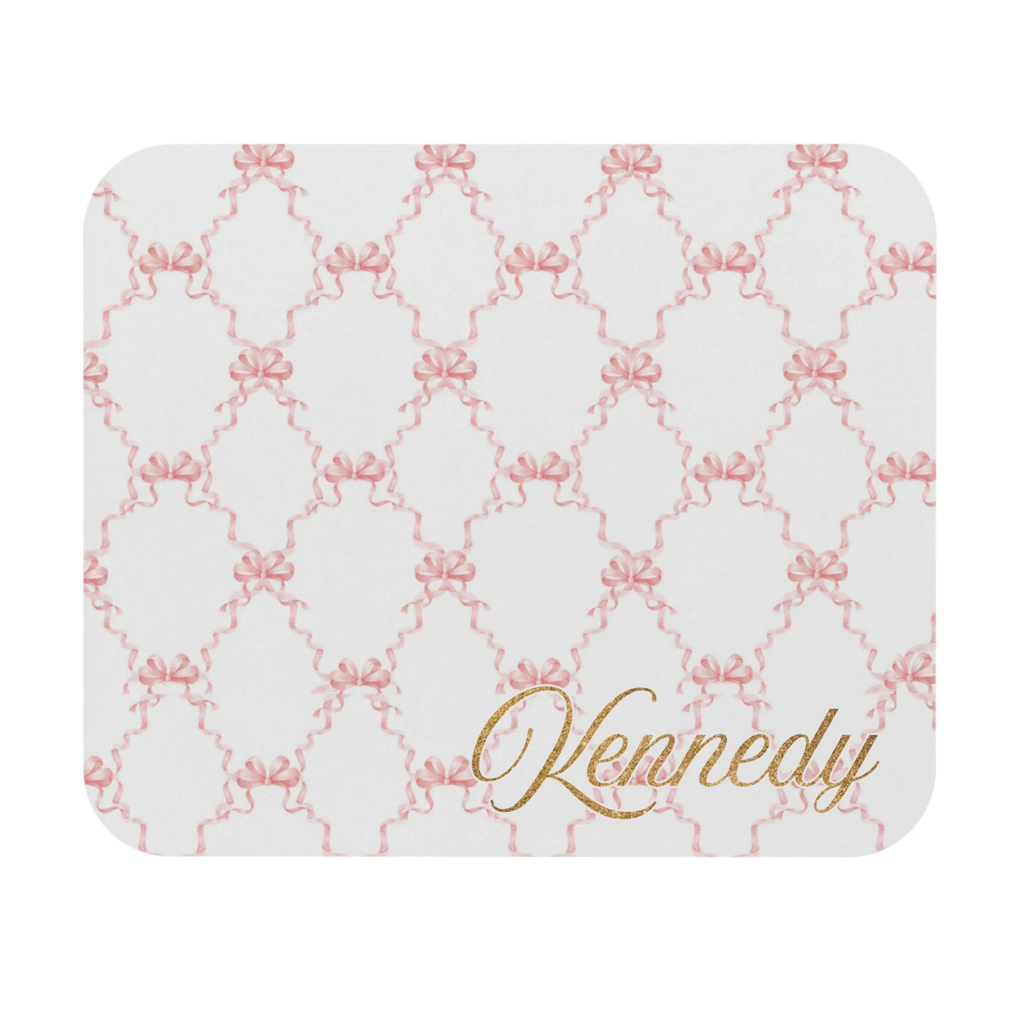 PERSONALIZED Kennedy Non-Slip Mouse Pad | Rubber Base, Durable Cloth Cover and Stain-Resistant