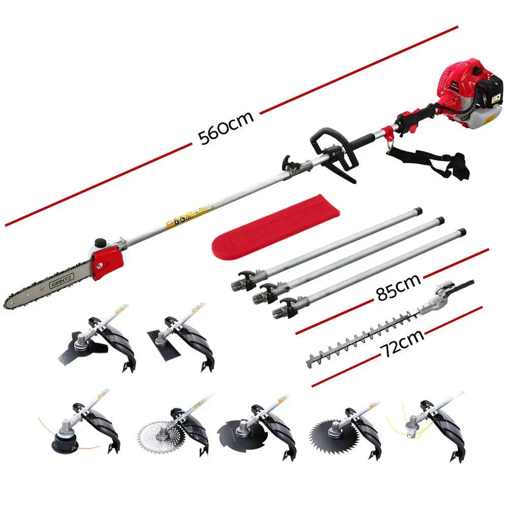 Powerful 65CC 9-in-1 Pole Chainsaw Brush Cutter Set | Giantz